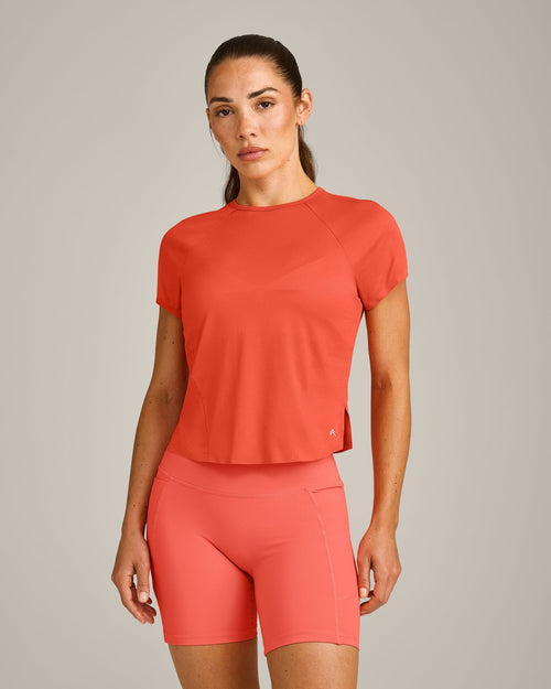 PrecisionMove™ Short Sleeve Top | Coral
