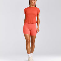 PrecisionMove™ Short Sleeve Top | Coral