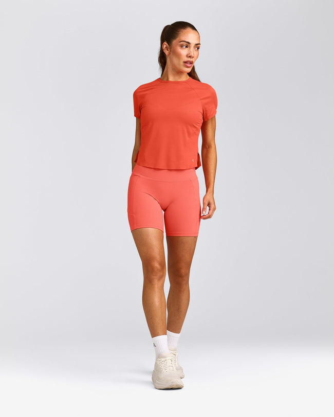 PrecisionMove™ Short Sleeve Top | Coral