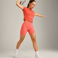 PrecisionMove™ Short Sleeve Top | Coral