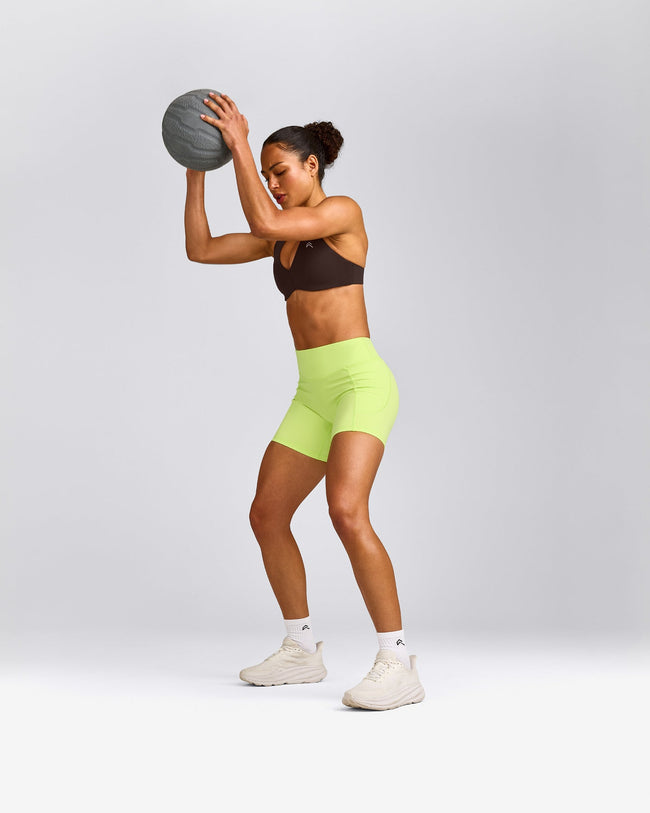 UnifiedMove™ Pocket Shorts 6" with Bonding with Reflective Logo | Citrus Green