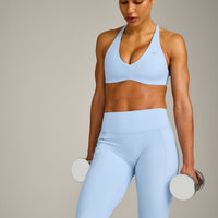 UnifiedMove™ Pocket Leggings with Bonding with Reflective Logo | Powdered Blue