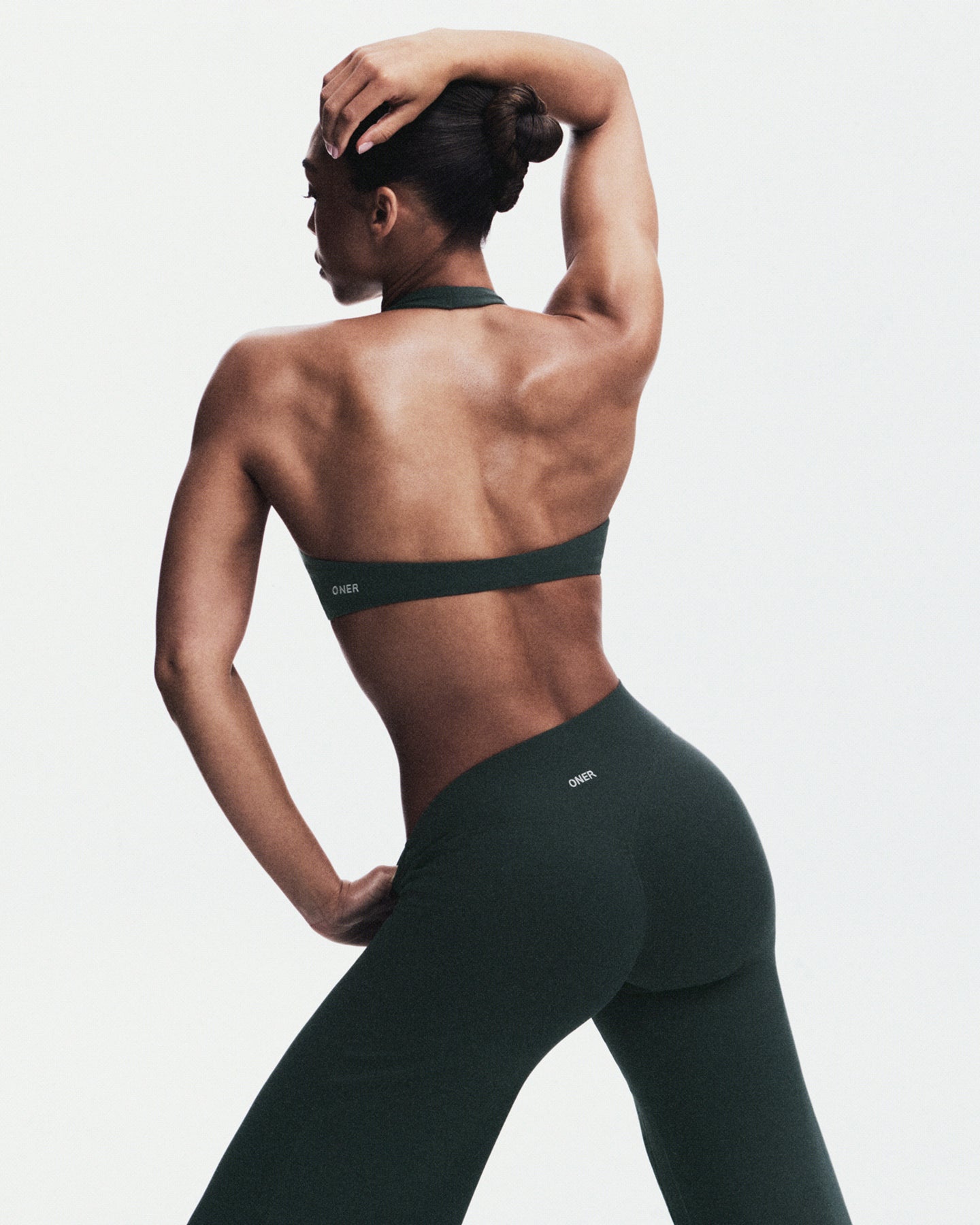 SoftMotion™ Straight Leg Pants with Grey Logo | Emerald Noir