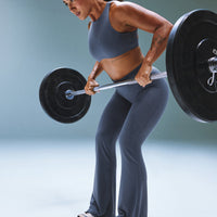 SoftMotion™ Wrap Flared Pants | Granite Blue