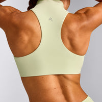 EasyLift™ Zip High Neck Sports Bra | Meadow Mist Green