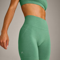 EffortlessLift™ Seamless High Rise Shorts New Branding | Frosted Emerald