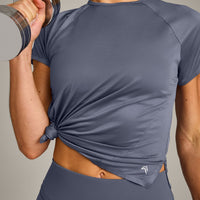 PrecisionMove™ Short Sleeve Top | Granite Blue