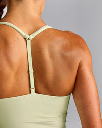 UnifiedMove™ T Back Mid Tank Top with Built in Bra Shelf | Meadow Mist Green
