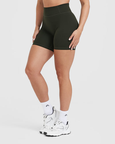 Timeless High Waisted Shorts 6" | Khaki