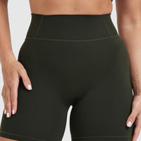 Timeless High Waisted Shorts 6" | Khaki