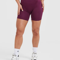 Timeless High Waisted Shorts 6" | Ripe Fig