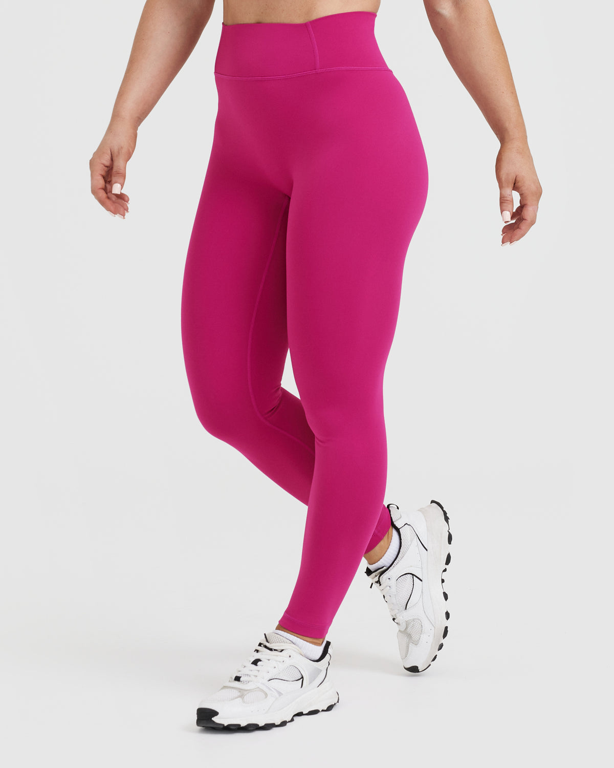 Fitness Leggings Damen Body Fit in Fuchsia Oner Active