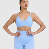 Timeless Strappy Bralette | Powdered Blue