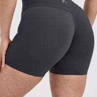 UnifiedMove™ High Waisted Shorts 6" | Coal