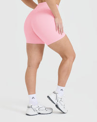 Unified High Waisted Shorts | Petal Pink