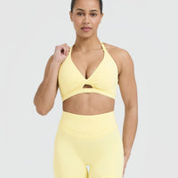 Unified Twist Sports Bra | Sherbert Yellow