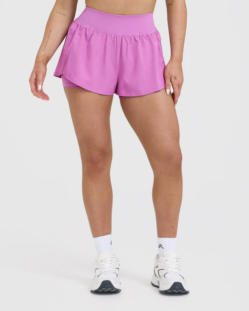Oner Modal Unified Double Layer Shorts | Orchid Purple