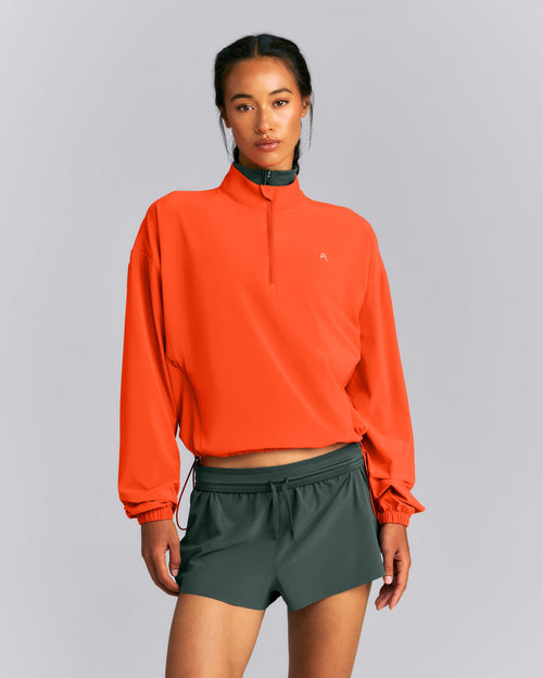 AirMove™ 1/2 Zip Jacket with Bonding | Energy Orange