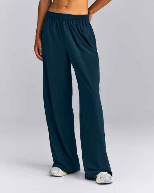 AirMove™ Straight Leg Drawcord Pants | Oil Blue