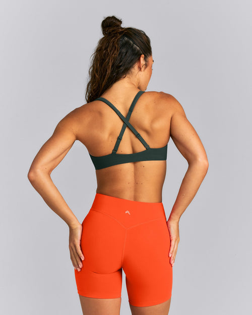 EasyLift™ Cross Back Sports Bra | Deep Shadow Green