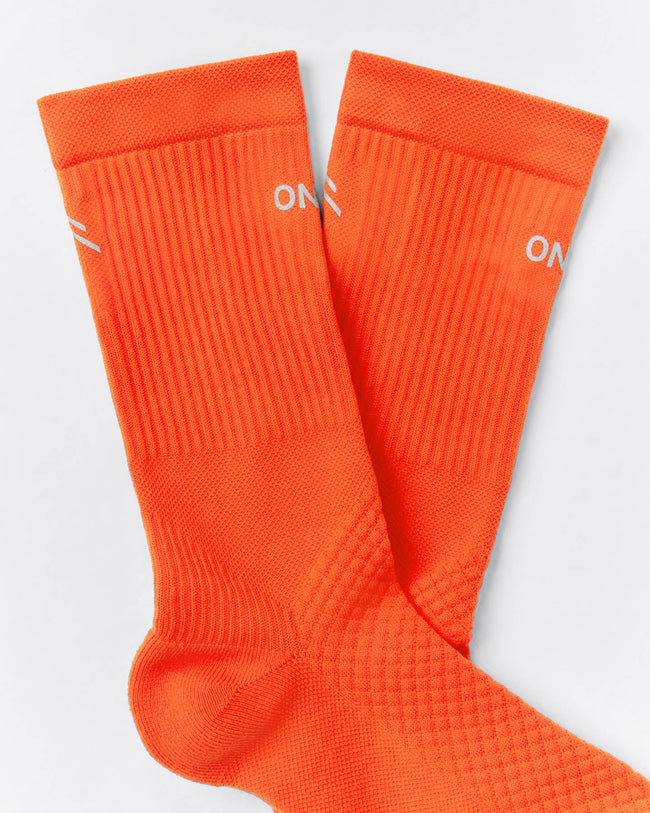 Performance Long Crew Socks 1 Pack | Energy Orange