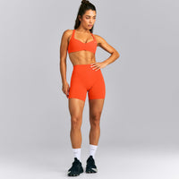 UnifiedMove™ High Waist Shorts 6" New Branding | Energy Orange