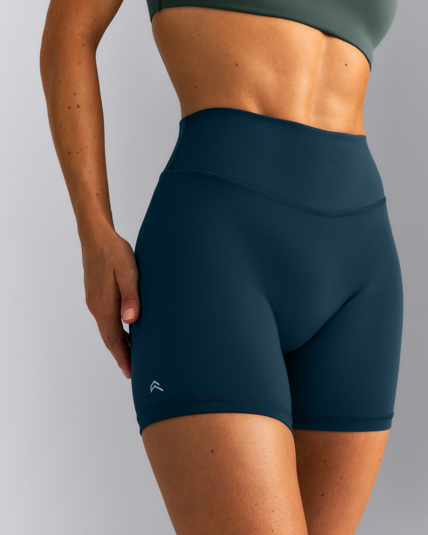 UnifiedMove™ High Waist Shorts 6" New Branding | Oil Blue