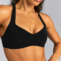 UnifiedMove™ T Back Minimal Bralette New Branding | Black