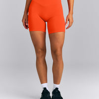 UnifiedMove™ V Front Mid Rise Shorts 6" New Branding | Energy Orange