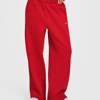 Foundations Straight Leg Joggers | Toasted Red