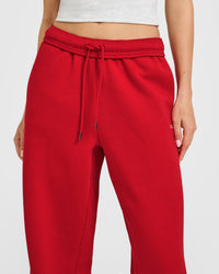 Foundations Straight Leg Joggers | Toasted Red