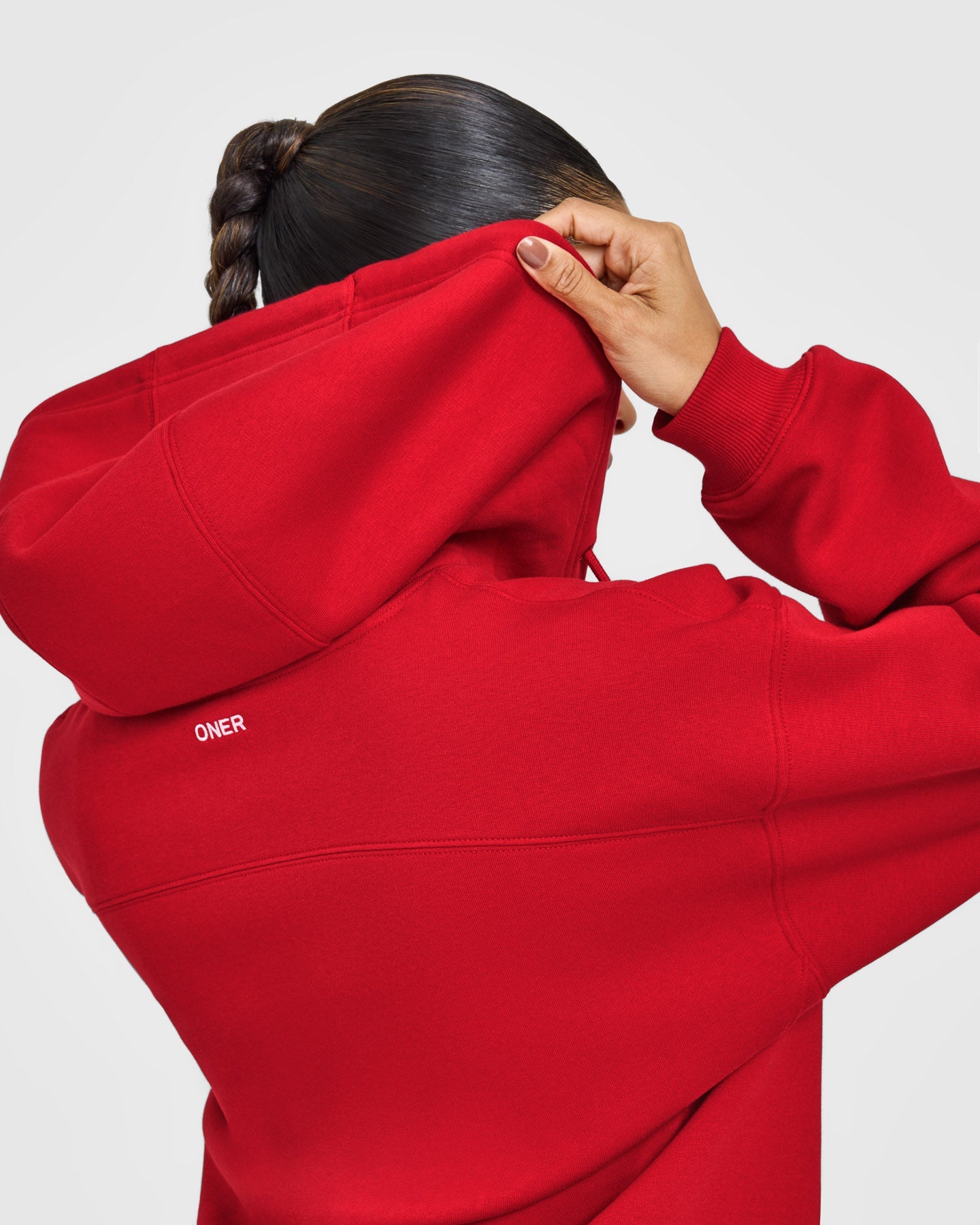 Foundations Zip Through Hoodie | Toasted Red