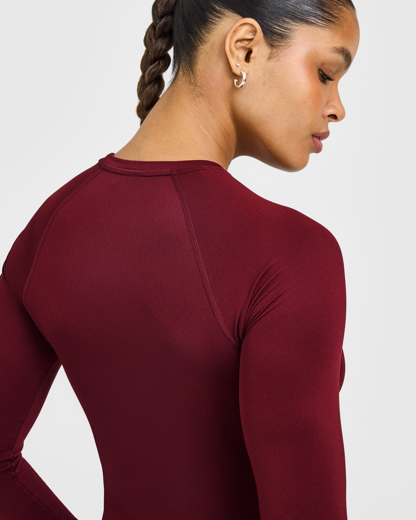 Go To Seamless Fitted Long Sleeve Top | Rosewood