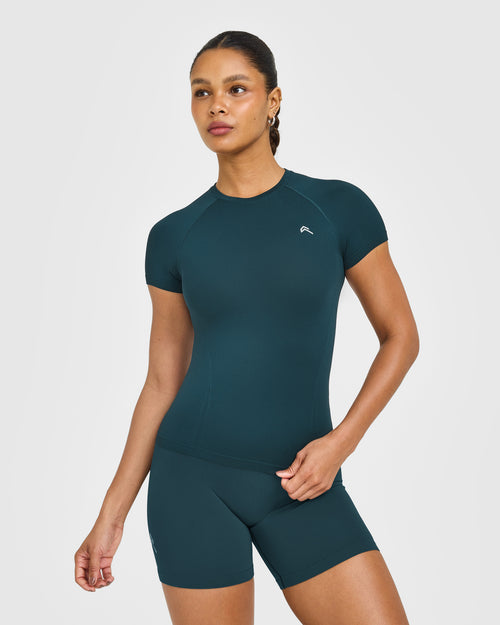 Oner Modal Go To Seamless Fitted Top | Oil Blue
