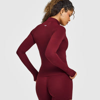 SoftMotion™ Jacket with White Logo | Light Rosewood