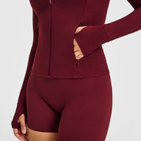 SoftMotion™ Jacket with White Logo | Light Rosewood