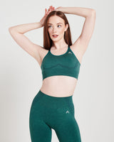 Classic Seamless Sports Bra | Mineral Green Marl
