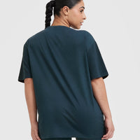 Classic Oversized Lightweight T-Shirt | Oil Blue