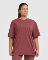 Classic Oversized Lightweight T-Shirt | Berry