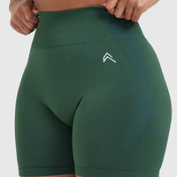 Classic Seamless 2.0 Mid Shorts | Evergreen Marl