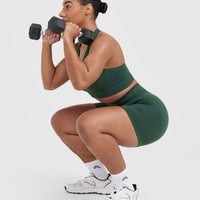 Classic Seamless 2.0 Mid Shorts | Evergreen Marl