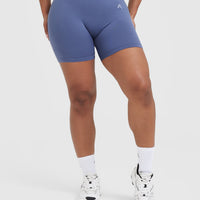 Classic Seamless 2.0 Mid Shorts | Slate Blue Marl