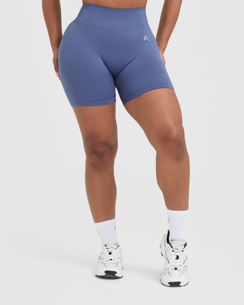 Oner Modal Classic Seamless 2.0 Mid Shorts | Slate Blue Marl