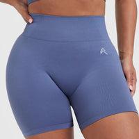 Classic Seamless 2.0 Mid Shorts | Slate Blue Marl