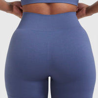 Classic Seamless 2.0 Mid Shorts | Slate Blue Marl