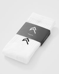 Crew Socks 1 Pack | White/Black