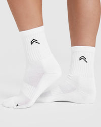 Crew Socks 3 Pack | White/Black