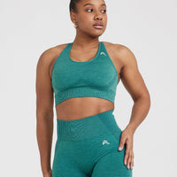 Classic Seamless 2.0 Bralette | Mineral Green Marl