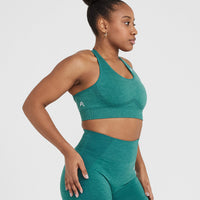 Classic Seamless 2.0 Bralette | Mineral Green Marl