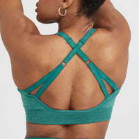 Classic Seamless 2.0 Bralette | Mineral Green Marl